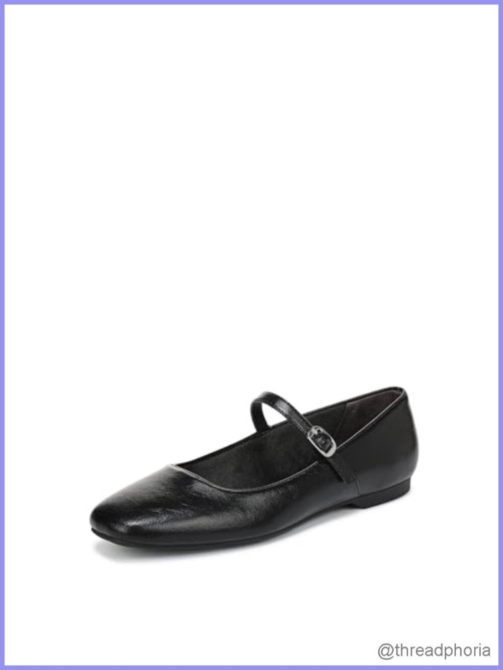 Mary Jane Flats Patent PU Faux Leather Slip-On Work Casual Shoes